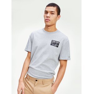 Tommy Jeans pánské šedé tričko - M (P01)