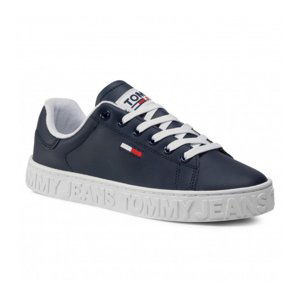 Tommy Jeans dámské tmavě modré tenisky Cupsole Sneak - 39 (C87)