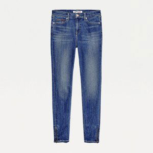 Tommy Jeans dámské modré džíny se zipy - 25/30 (1AP)