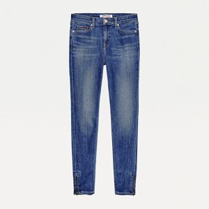 Tommy Jeans dámské modré džíny se zipy - 26/30 (1AP)