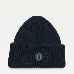 Tommy Hilfiger dámská tmavě modrá zimní čepice Beanie