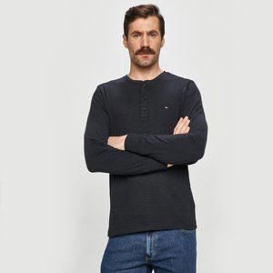 Tommy Hilfiger pánské tmavě modré tričko Henley - M (DW5)