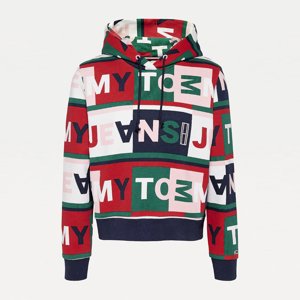 Tommy Jeans dámská mikina Aop Hoodie - XS (0IC)