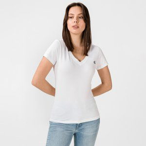 Calvin Klein dámské bílé triko - XS (YAF)