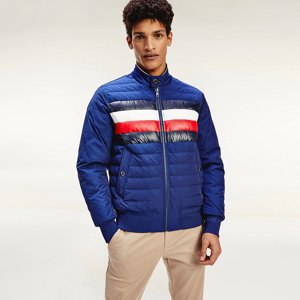 Tommy Hilfiger pánská modrá oboustranná bunda Harrington