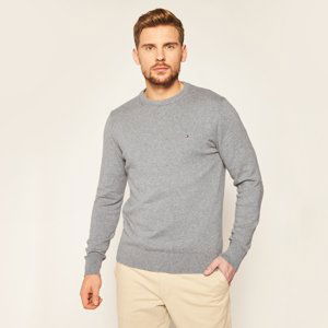 Tommy Hilfiger pánský šedý svetr Pima Cotton Cashmere