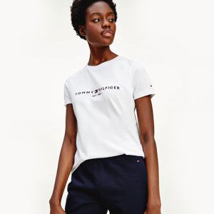 Tommy Hilfiger dámské bílé triko - XL (YBR)