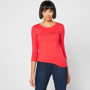 Tommy Hilfiger dámské červené tričko - L (XIC)