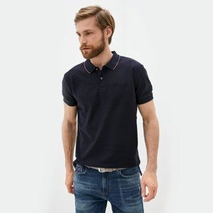 Tommy Hilfiger pánské tmavě modré polo Autograph - M (DW5)