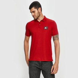 Tommy Hilfiger pánské červené polo Flex Icon - XXL (XMP)