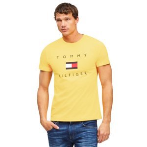 Tommy Hilfiger pánské žluté tričko triko - M (ZFB)