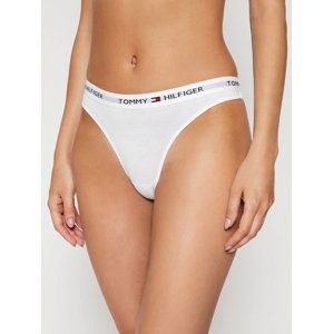 Tommy Hilfiger dámská bílá tanga - XL (100)