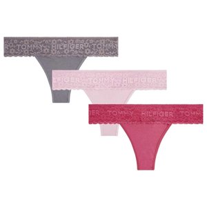 Tommy Hilfiger dámské tanga 3pack - L (087)