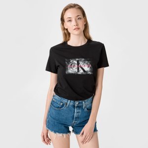 Calvin Klein dámské černé triko - S (BEH)