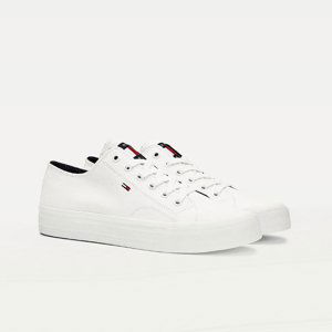 Tommy Jeans pánské bílé tenisky Long Lace Up - 46 (YBR)