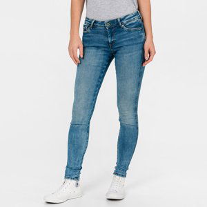 Pepe Jeans dámské modré džíny Pixie Stitch - 25/30 (000)