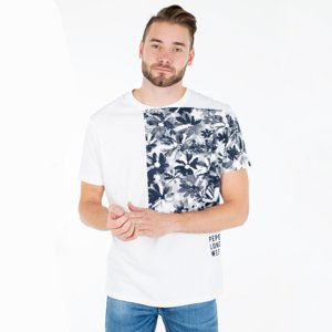 Pepe Jeans pánské bílé triko