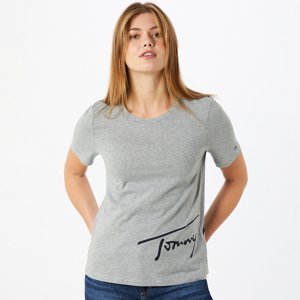 Tommy Hilfiger dámské šedé tričko - XS (PKH)