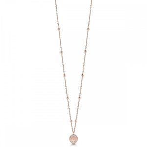 Guess dámský růžový náhrdelník - UNI (ROSEGOL)