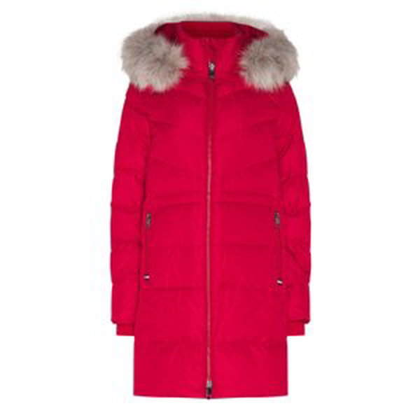 Tommy Hilfiger dámská červená zimní bunda