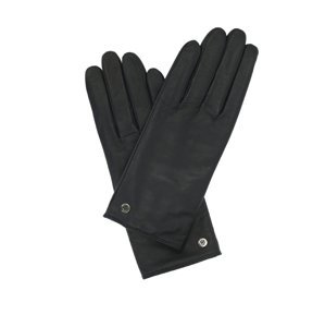 Tommy Hilfiger dámské černé kožené rukavice - S-M (BDS)