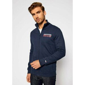 Tommy Jeans pánská modrá mikina na zip - XL (C87)