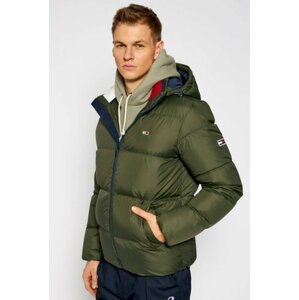 Tommy Jeans pánská khaki zelená bunda - L (MRZ)