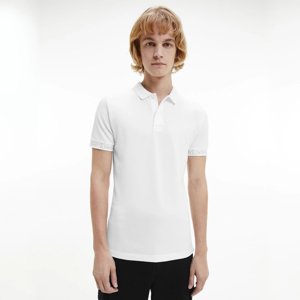 Calvin Klein pánské bílé polo triko - XL (YAF)