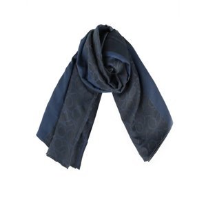 Calvin Klein dámský tmavě modrý šátek se vzorem
