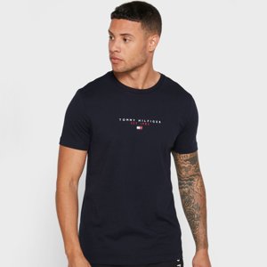 Tommy Hilfiger pánské tmavě modré triko Essential - XL (DW5)