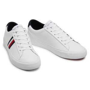 Tommy Hilfiger pánské bílé tenisky - 43 (YBR)