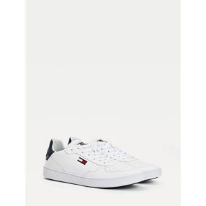 Tommy Jeans pánské bílé tenisky Essential Cupsole - 45 (YBR)