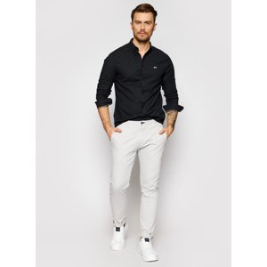 Tommy Jeans pánská černá košile SLIM STRETCH OXFORD - L (0MD)