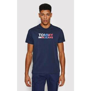 Tommy Jeans pánské tmavě modré triko - S (C87)