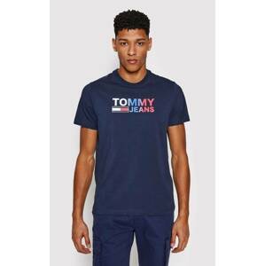 Tommy Jeans pánské tmavě modré triko - L (C87)