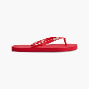 Calvin Klein dámské červené žabky - 37/38 (XMK)