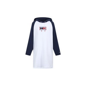 Tommy Jeans dámské mikinové šaty TIMELESS FLAG HOODIE - XS (YBR)