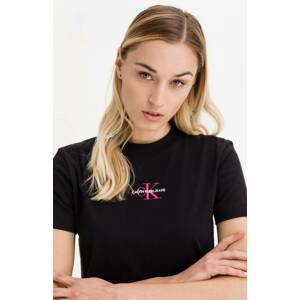 Calvin Klein dámské černé tričko - L (0K5)
