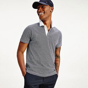 Tommy Hilfiger pánské vzorované polo triko - XL (0GZ)