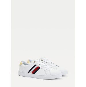 Tommy Hilfiger dámské bílé tenisky - 39 (YBR)