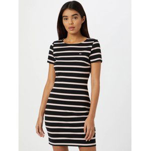 Tommy Jeans dámské šaty STRIPED BODYCON DRESS - XS (BDS)