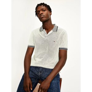 Tommy Hilfiger pánské šedé polo Honeycomb