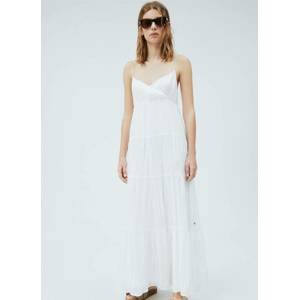 Pepe Jeans dámské bílé šaty Anae - S (803)