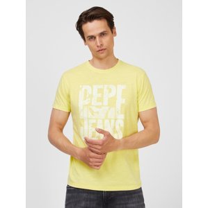 Pepe Jeans pánské žluté tričko Milo