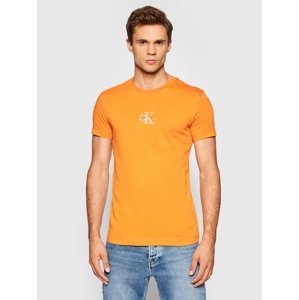 Calvin Klein pánské oranžové triko - S (SEK)
