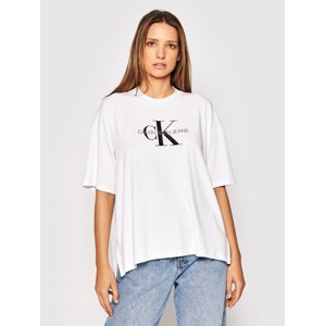 Calvin Klein dámské bílé tričko Monogram - S (YAF)