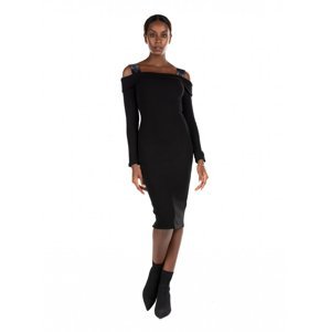Guess dámské černé šaty - M (JBLK)
