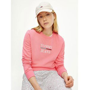 Tommy Jeans dámská růžová mikina - XS (TIF)