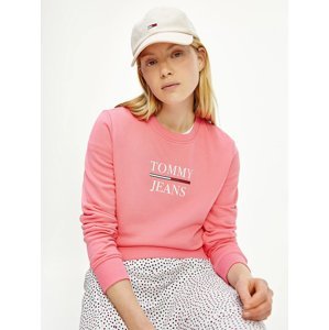 Tommy Jeans dámská růžová mikina - M (TIF)