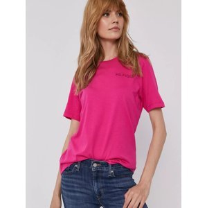 Tommy Hilfiger dámské růžové tričko - XS (TP1)